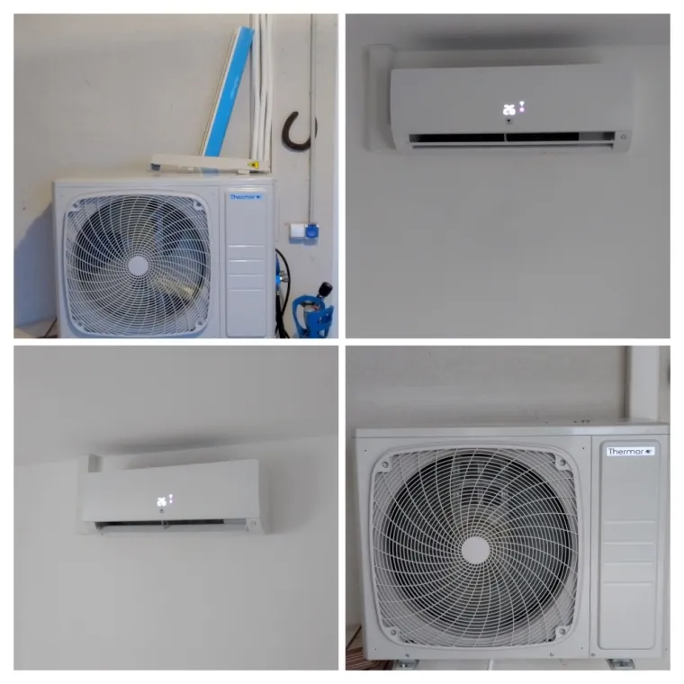 Installation et mise en service d'une climatisation réversible THERMOR multi-split, Rang-du-Fliers, C2L Pompe à Chaleur et Climatisation