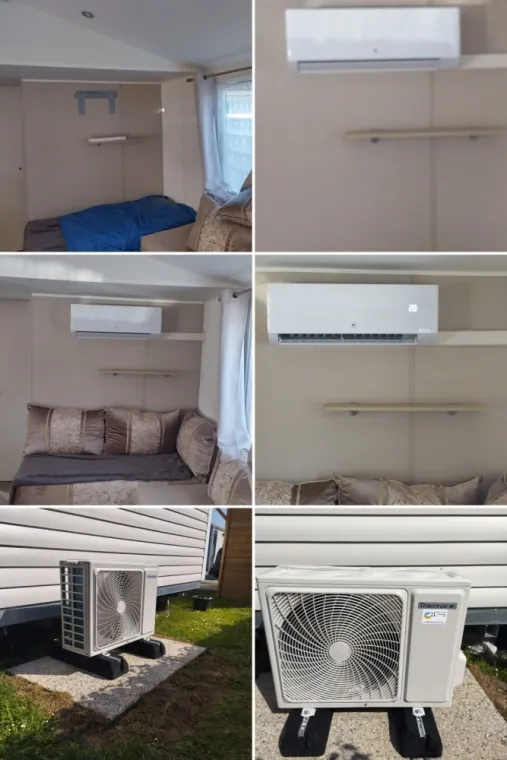 Installation et mise en service d'une climatisation réversible THERMOR mono-split à MERLIMONT, Rang-du-Fliers, C2L Pompe à Chaleur et Climatisation