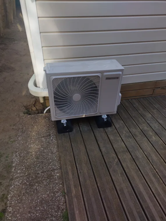Installation et mise en service d'une climatisation réversible dans un mobile-home à CUCQ /STELLA, Rang-du-Fliers, C2L Pompe à Chaleur et Climatisation