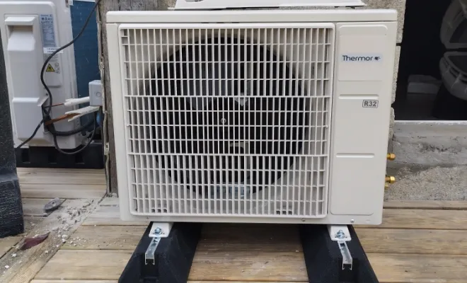 Installation et mise en service d'une ballon thermodynamique THERMOR V3 Split, Rang-du-Fliers, C2L Pompe à Chaleur et Climatisation