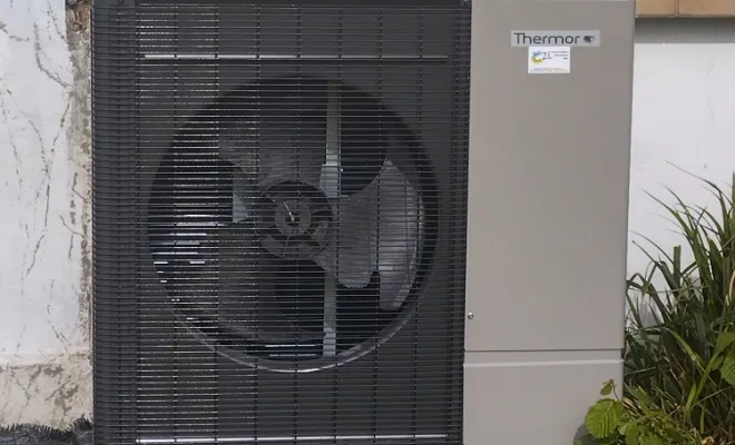 Installation et mise en service d'une pompe à chaleur air eau THERMOR Aérolia 2 Duo R32, Rang-du-Fliers, C2L Pompe à Chaleur et Climatisation