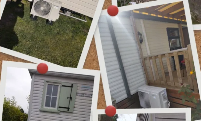 Installation de climatisation réversible pour des mobiles-homes , Rang-du-Fliers, C2L Pompe à Chaleur et Climatisation