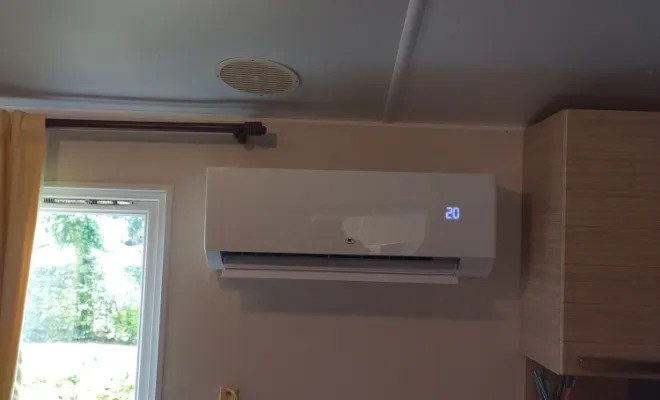 Installation et mise en service d'une climatisation réversible dans un mobile-home à Saint VALERY-SUR-SOMME, Rang-du-Fliers, C2L Pompe à Chaleur et Climatisation