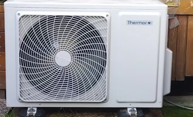 Installation et mise en service d'une climatisation réversible THERMOR Nagano dans un mobile-home au TOUQUET, Rang-du-Fliers, C2L Pompe à Chaleur et Climatisation