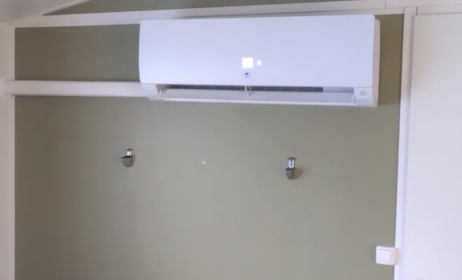 Installation et mise en service d'une climatisation réversible THERMOR Nagano dans un mobile-home au TOUQUET, Rang-du-Fliers, C2L Pompe à Chaleur et Climatisation