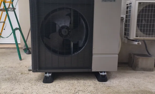 installation et mise en service d'une pompe à chaleur air eau en remplacement d'une chaudière gaz à RANG DU FLIERS, Rang-du-Fliers, C2L Pompe à Chaleur et Climatisation