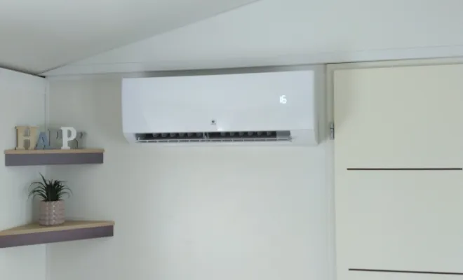 Installation et mise en service d'une climatisation réversible THERMOR Niseko dans un mobile-home à RANG-DU-FLIERS, Rang-du-Fliers, C2L Pompe à Chaleur et Climatisation