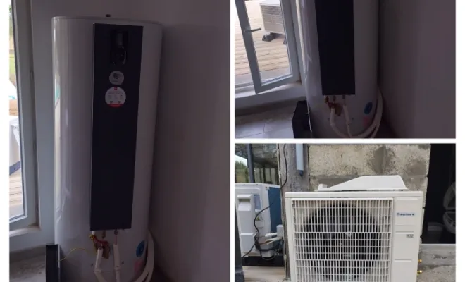 Installation et mise en service d'une ballon thermodynamique THERMOR V3 Split à RANG DU FLIERS, Rang-du-Fliers, C2L Pompe à Chaleur et Climatisation