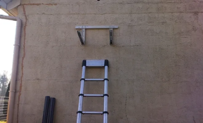 Pose du support mural