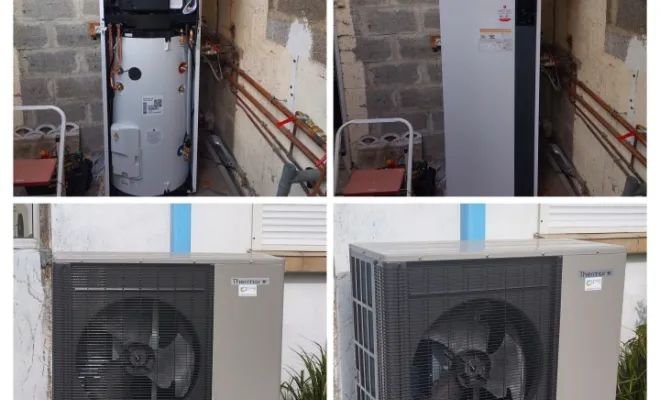 Installation et mise en service d'une pompe à chaleur air e au THERMOR Aérolia 2 Duo R32 , Rang-du-Fliers, C2L Pompe à Chaleur et Climatisation
