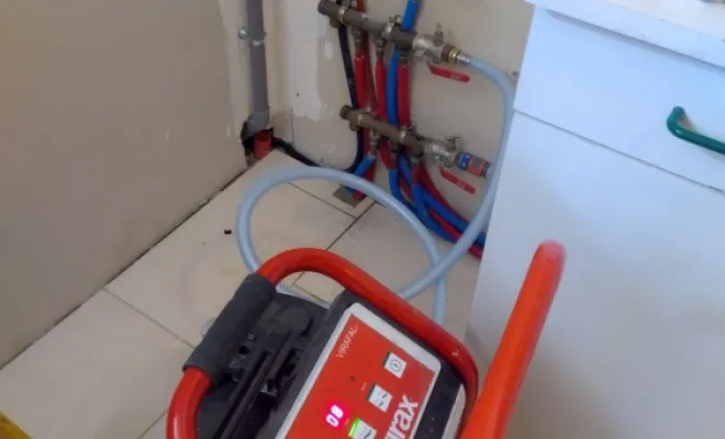 remplacement d'une chaudière gaz par une pompe à chaleur air/eau  AEROLIA 2 THERMOR , avec désembouage du réseaux de radiateurs à RANG-DU-FLIERS , Rang-du-Fliers, C2L Pompe à Chaleur et Climatisation